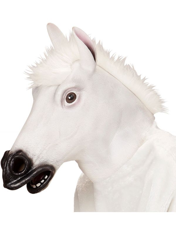 Paarden masker wit