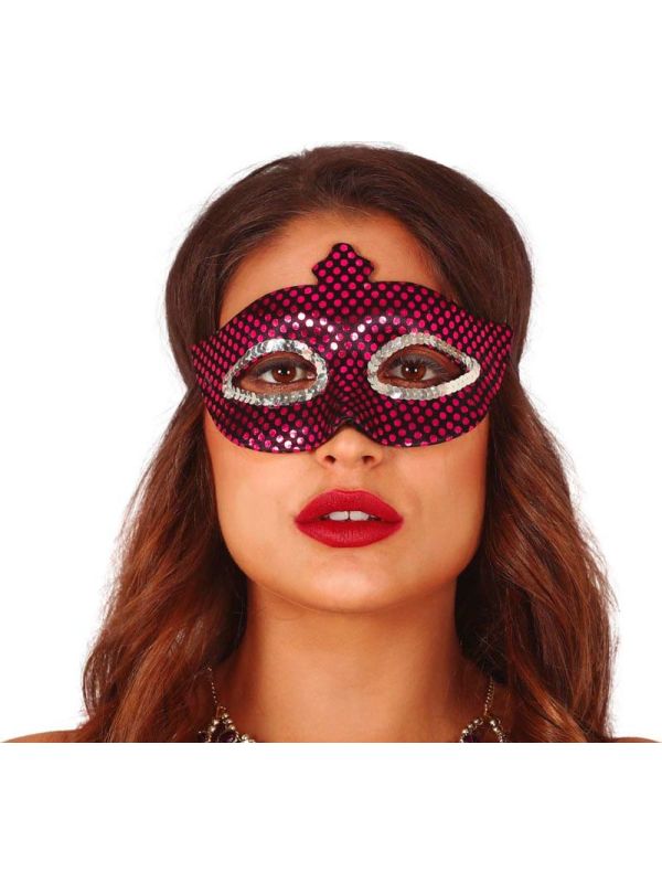 Paars oogmasker pailletten main product photo