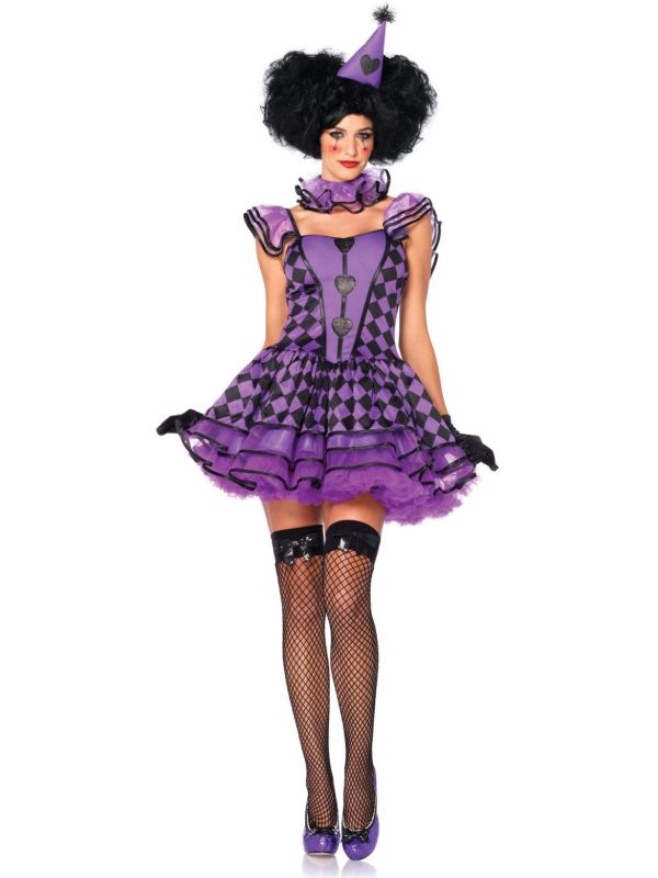 Paarse carnaval clown main product photo