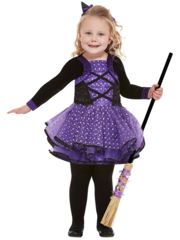 Paarse heks outfit meisjes main product photo