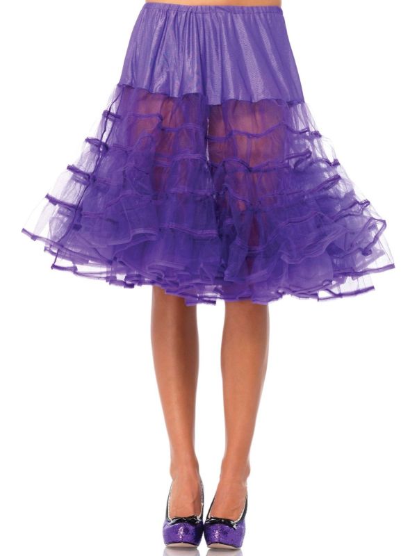 Paarse luxe petticoat rokje main product photo