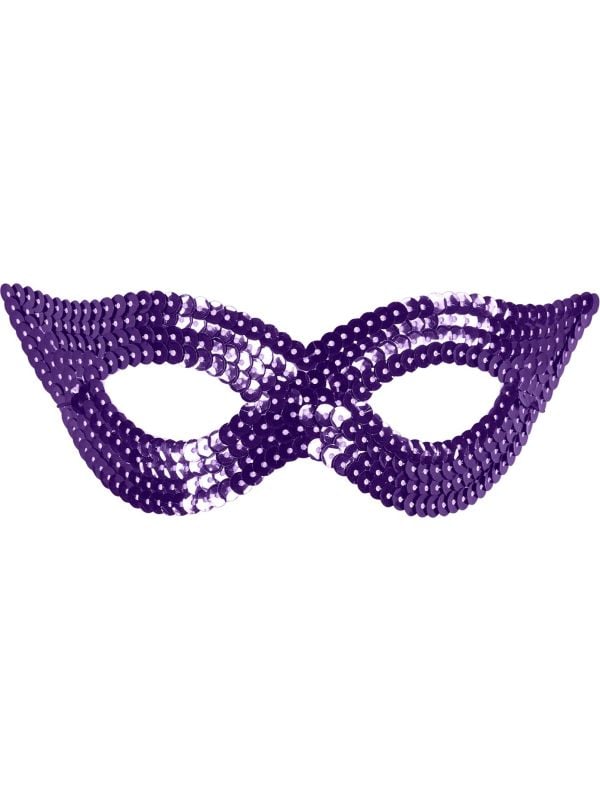 Pailletten oogmasker paars main product photo
