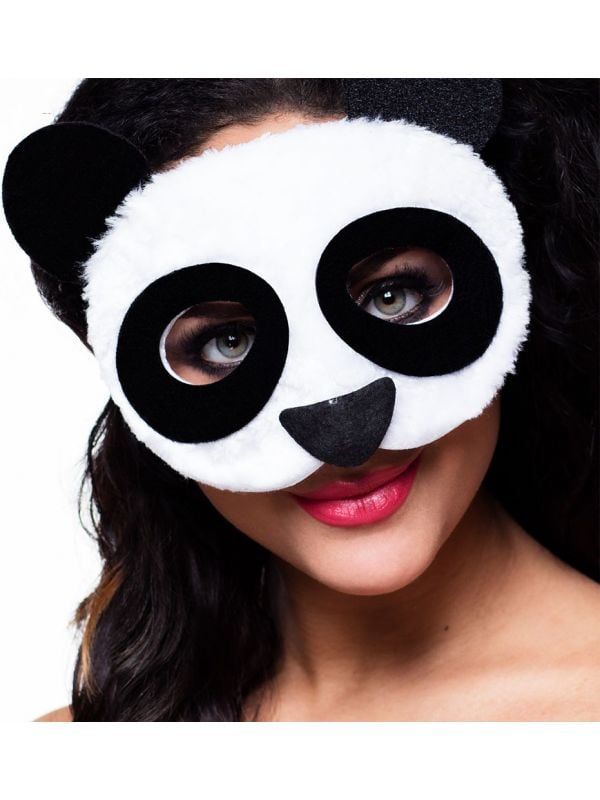 Panda halfmasker pluche