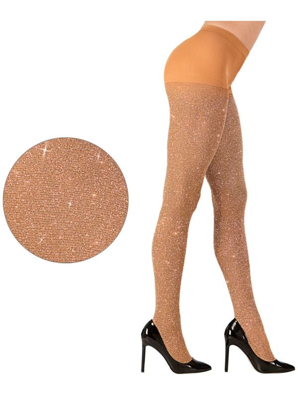 campagne Specimen snor Panty goud | Feestkleding.nl