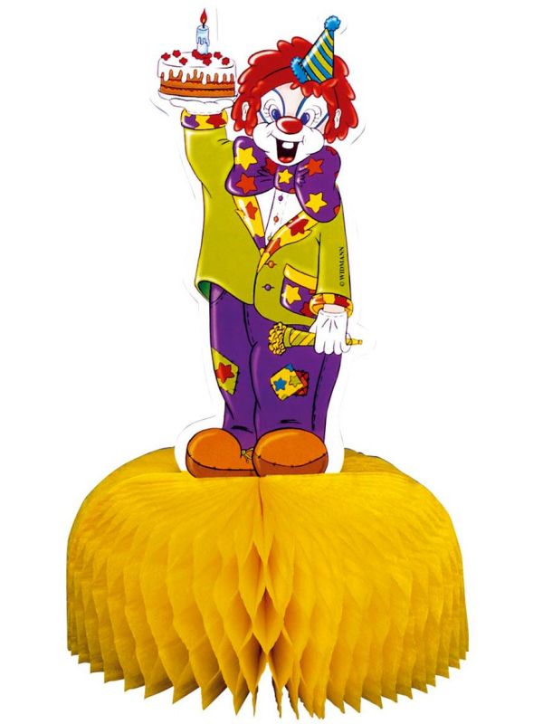 Papieren clown versiering
