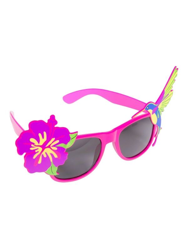 Party bril tropical party roze