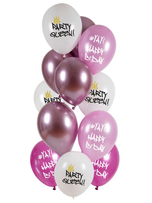 Party Queen verjaardag ballonnen