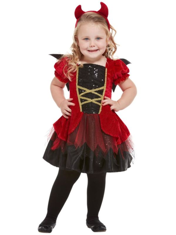 Peuter duivel outfit rood main product photo