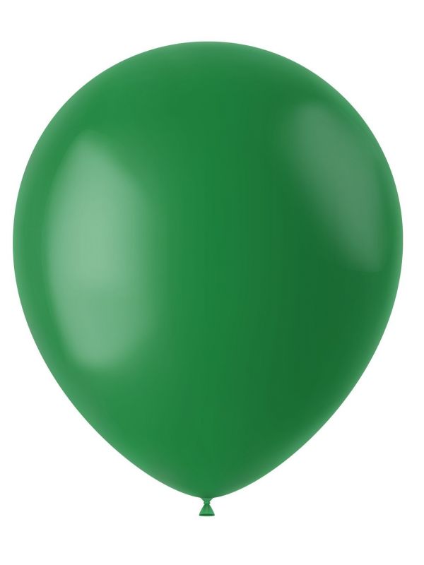 Pine groene mat ballonnen 100 stuks