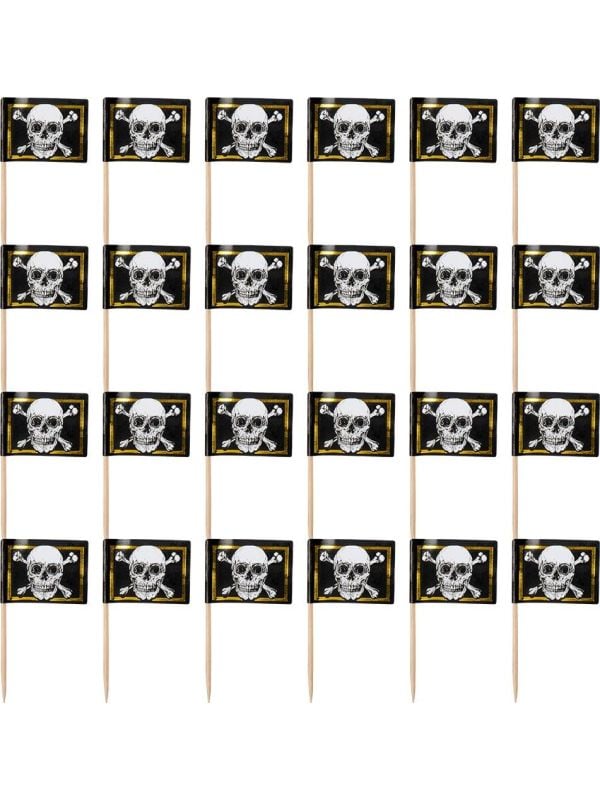 Piraat thema prikkers 24x