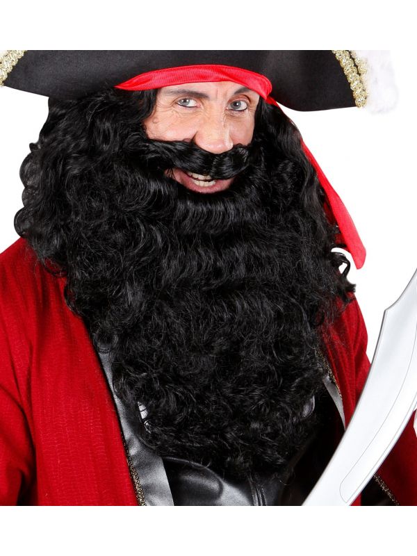 Piraten baard zwart
