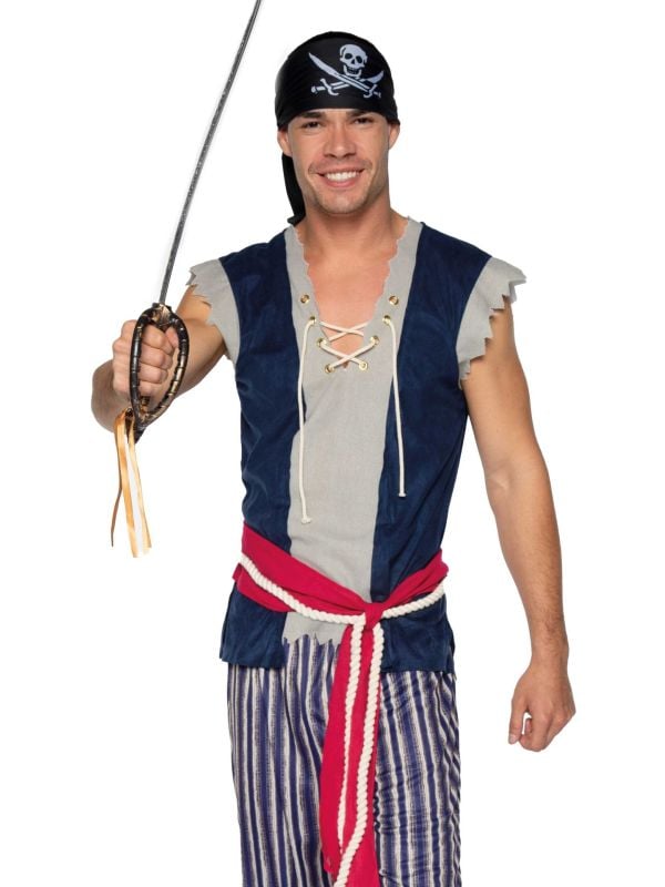 Piraten bemanning kostuum heren main product photo