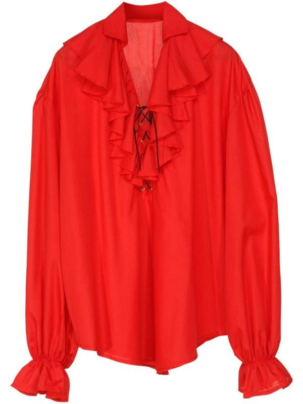 Piraten blouse rood