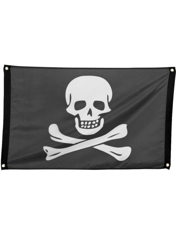 Piraten doodshoofd vlag