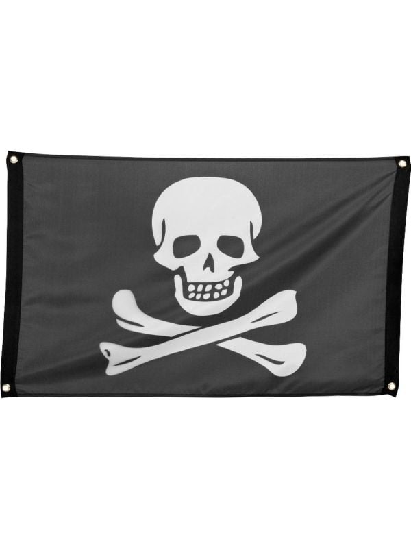 Piraten doodshoofd vlag