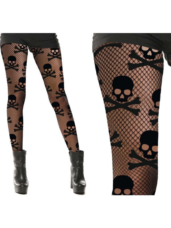 Piraten schedels panty dames halloween main product photo