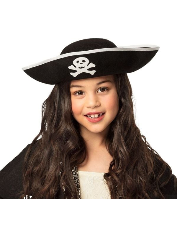 Piratenhoed met doodshoofd kind