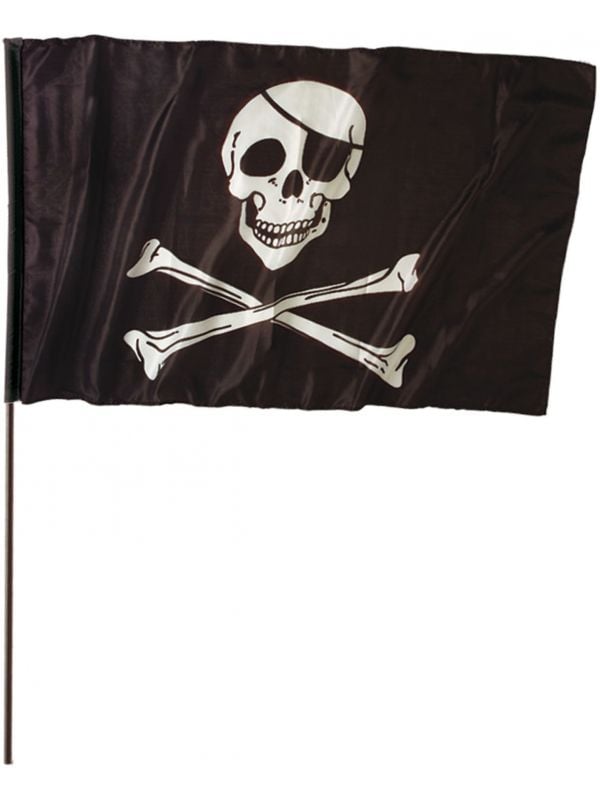 Piratenvlag met stok