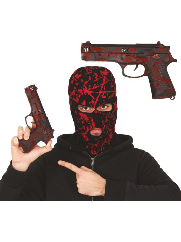 Pistool met bloedspetters 22 cm halloween main product photo