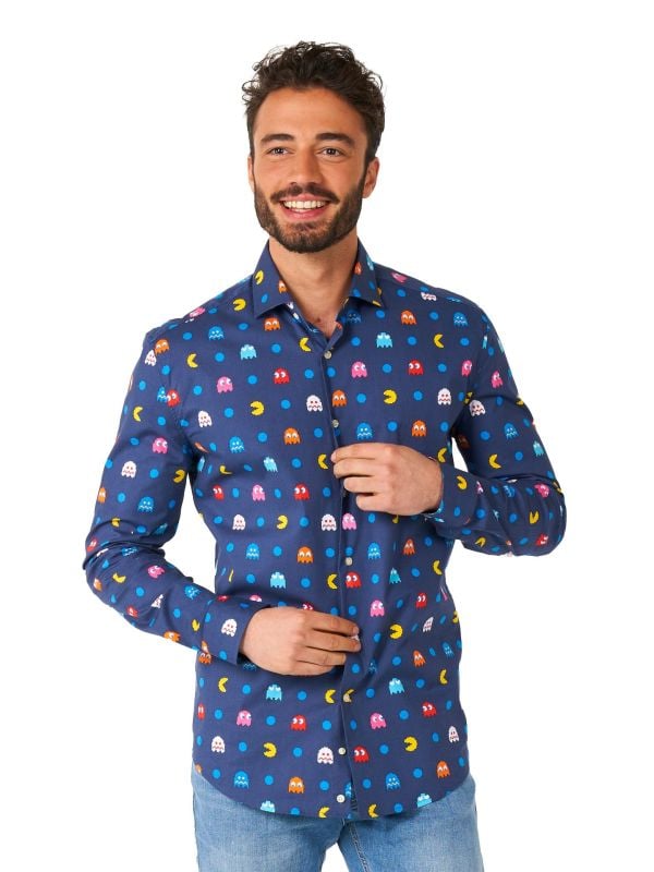 Pixel PAC-MAN shirt Heren Opposuits