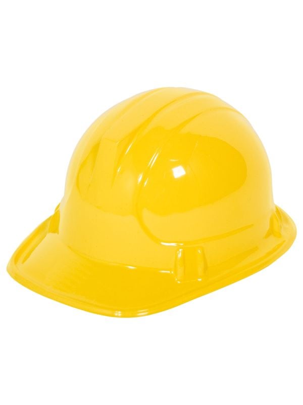 Plastic gele bouwvakker helm kind