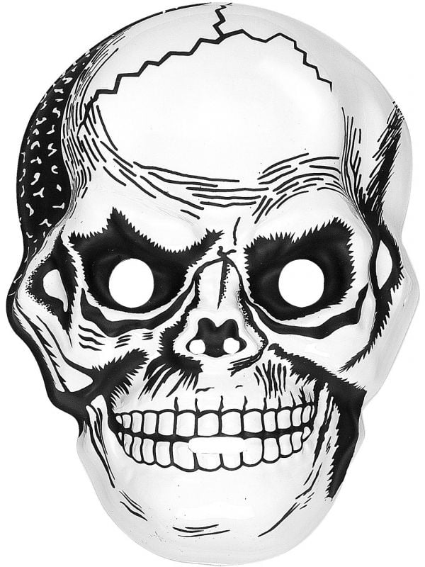 Plastic schedel masker