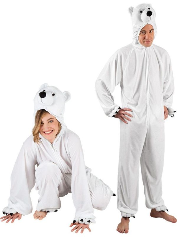 Pluche ijsbeer onesie unisex