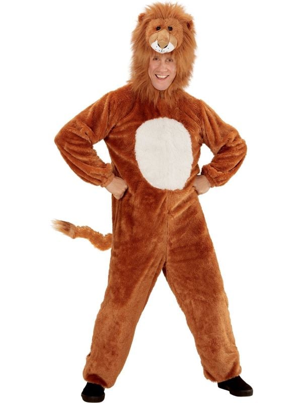 Pluche Leeuwen onesie