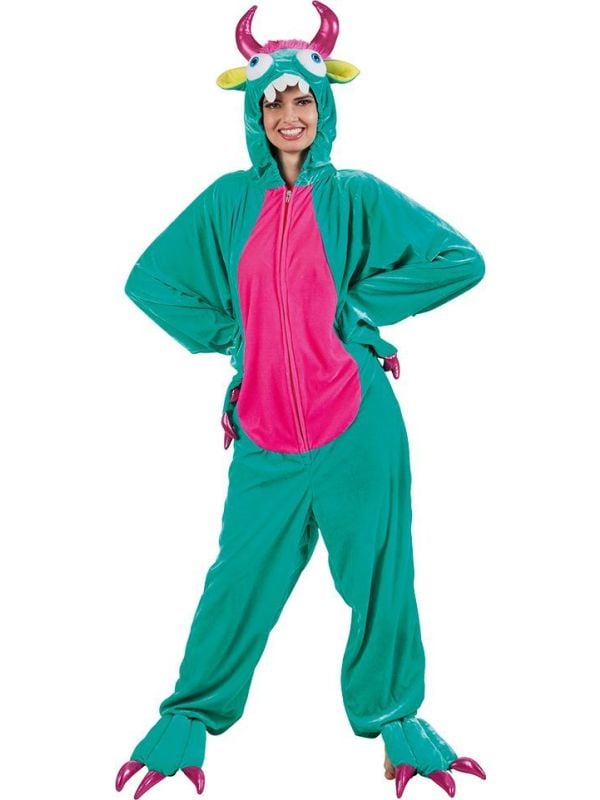 Pluche monster onesie tiener main product photo