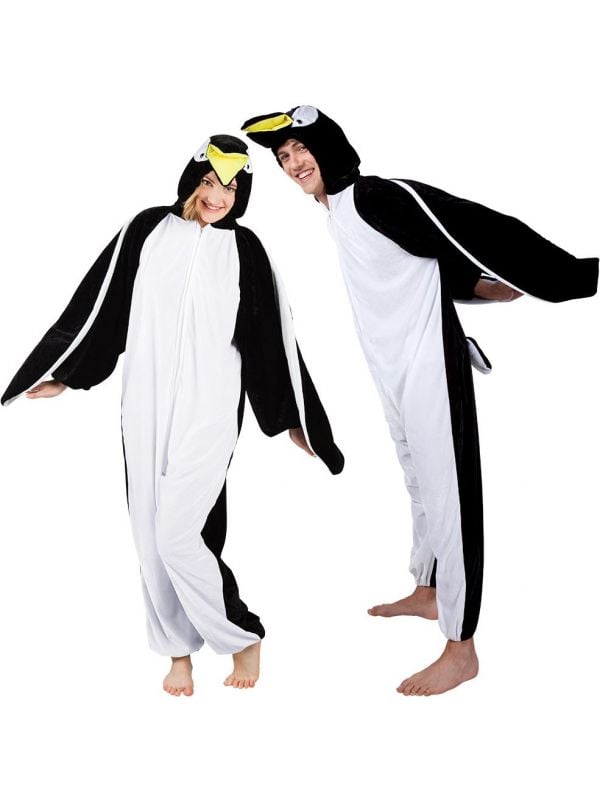Pluche pinguin onesie unisex