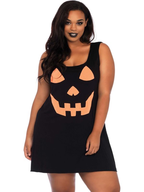Plus size pompoen jurkje main product photo