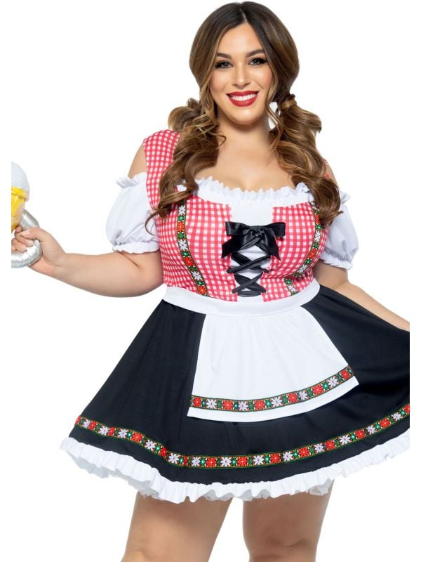 plus size Tiroler Oktoberfest outfit dames