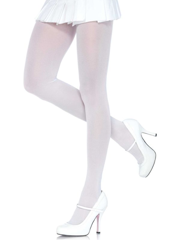 Plus size witte panty