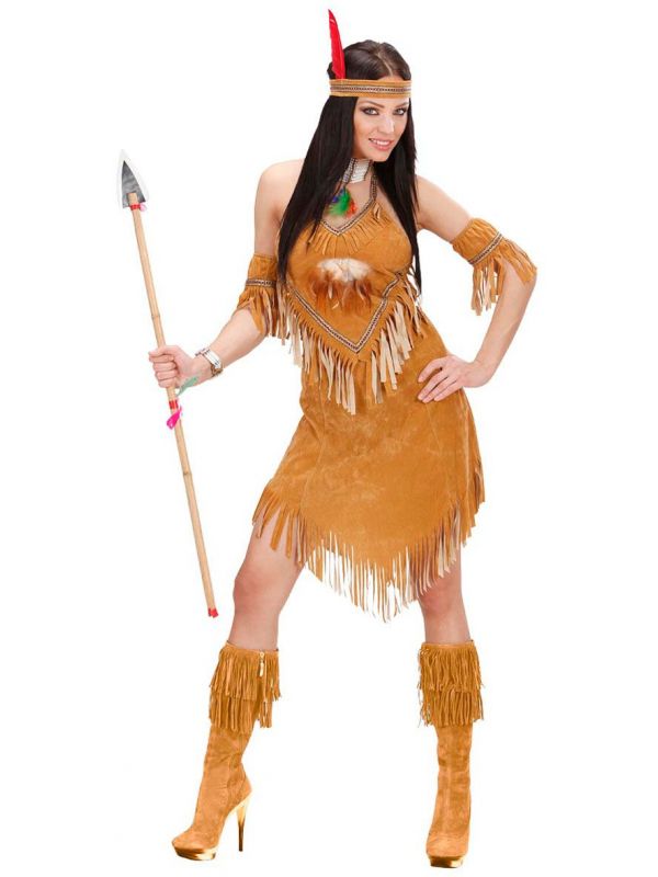 Minnaar toernooi diep Pocahontas indiaan kostuum | Feestkleding.nl