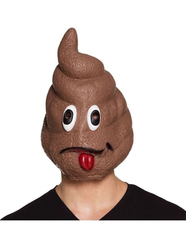Poep emoji masker latex main product photo