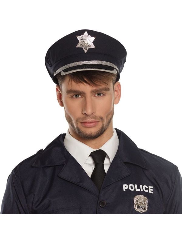 Politie agent pet met ster