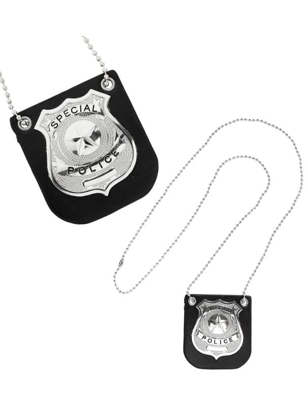 Politie badge ketting