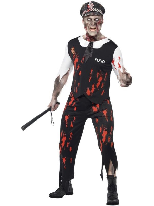 Politie heren zombie outfit
