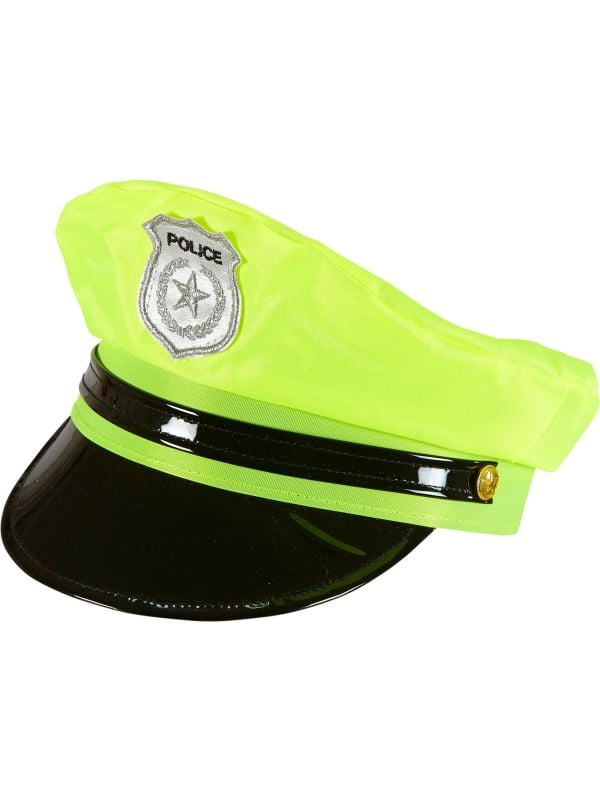 Politie pet neon geel