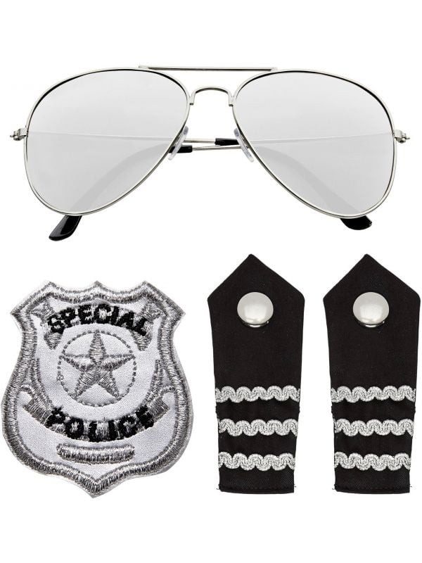 Politieagent accessoires set