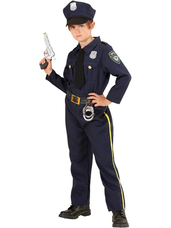 Politiepak kind blauw