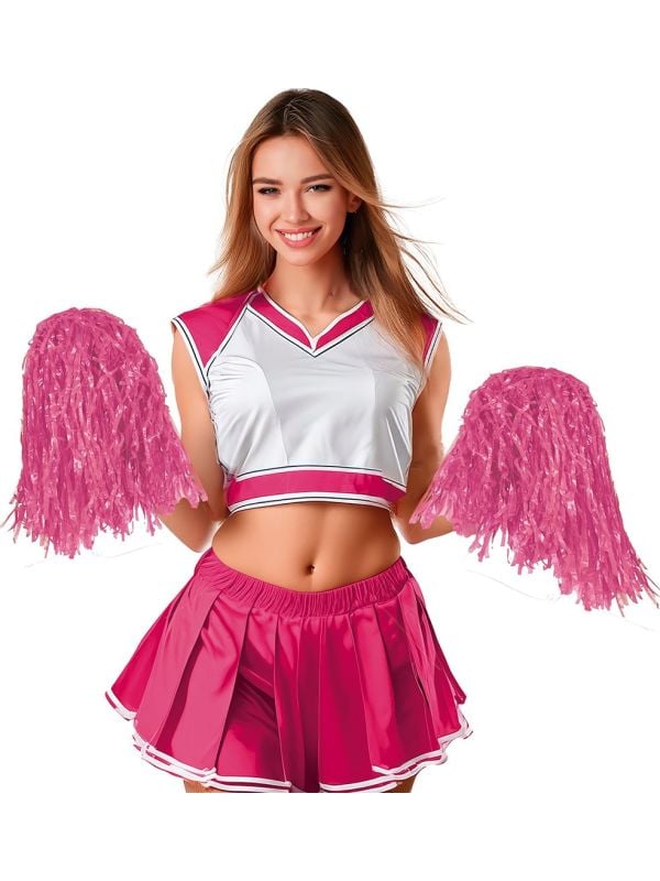 Pom pom cheerleader roze