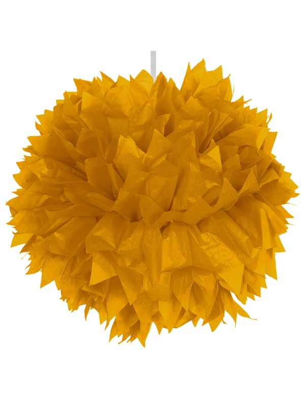 Pompom hanger goud 30cm