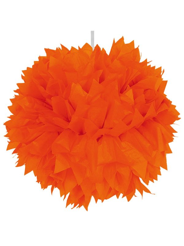 Pompom hanger oranje 30cm