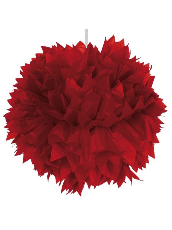 Pompom hanger rood 30cm