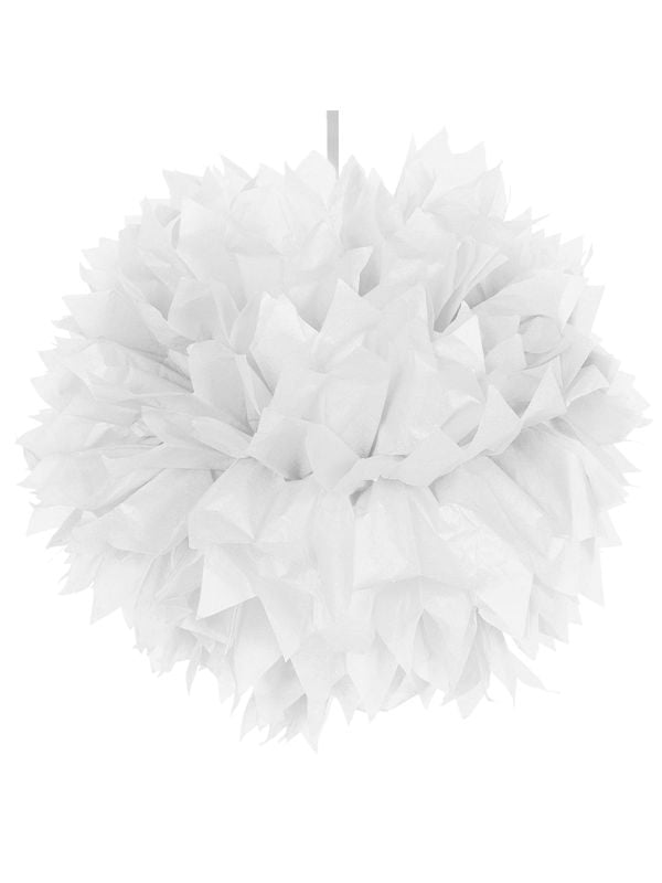 Pompom hanger wit 30cm