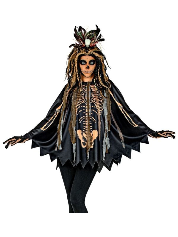 Poncho halloween voodoo priester