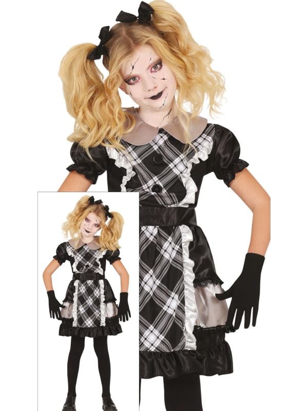 Porseleinen pop jurk halloween kind main product photo
