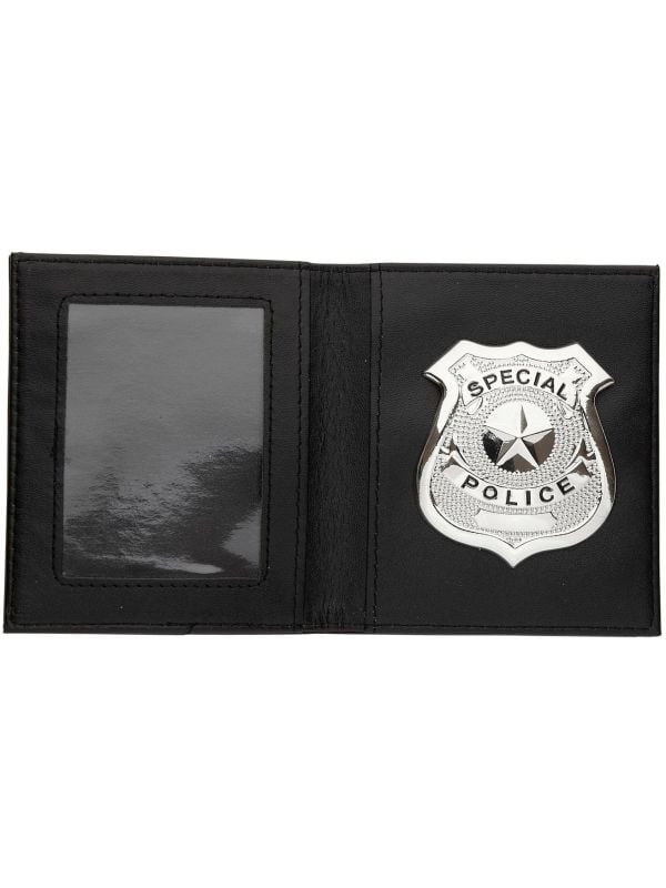 Portemonnee met politie badge