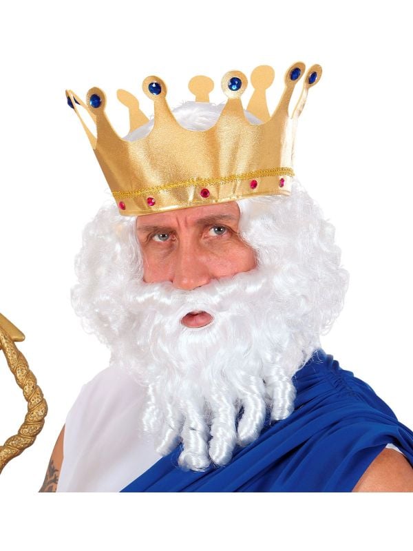 Poseidon griekse god pruik